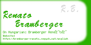 renato bramberger business card